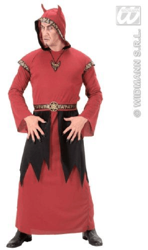 WIDMANN 72632 costume satana m tunica con cappuccio