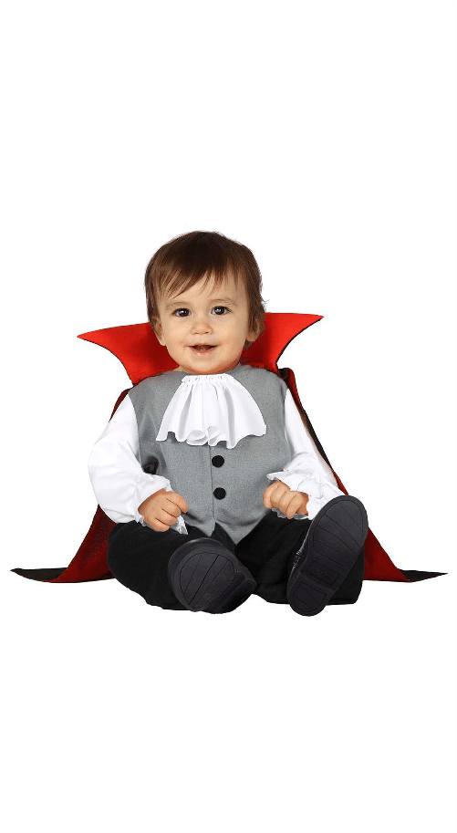Costume vampiro Halloween carnevale Dracula neonato 12-18 mesi bimbo Guirca