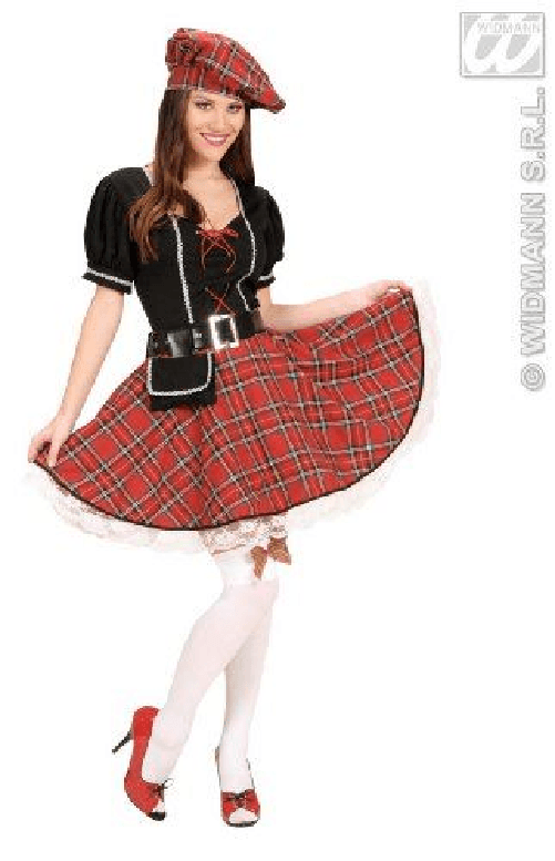 WIDMANN 77342 COSTUME DONNA SCOZZESE M C/PIZZO #7734