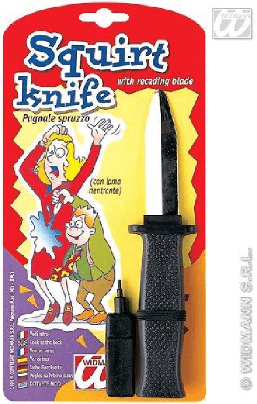 SCHERZO PUGNALE SPRUZZO