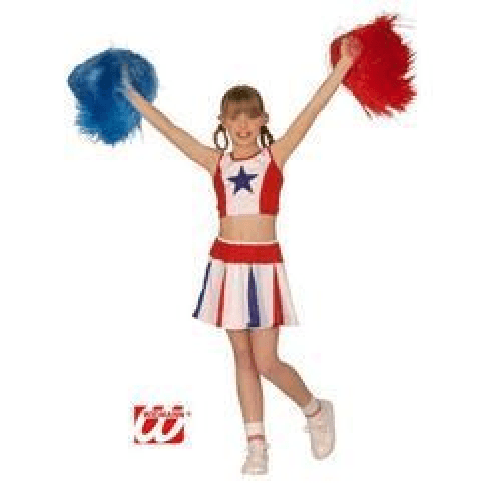 WIDMANN 38148 COSTUME CHEER LEADER 11/13 158CM TOP. GONNA #3814