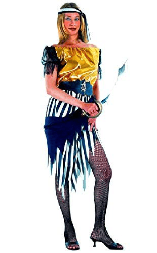 Fiori Paolo- Piratessa Costume Donna Adulto, Rosso, Taglia 40-42, 62053
