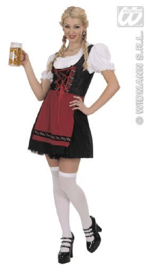 WIDMANN 72613 COSTUME DONNA BAVARESE L GREMBIULE ROSSO #7261