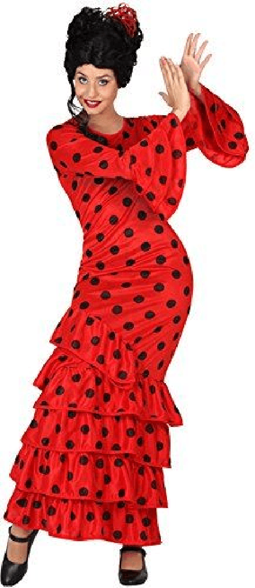 Costume Flamenca Rosso Adulto T3 Xl