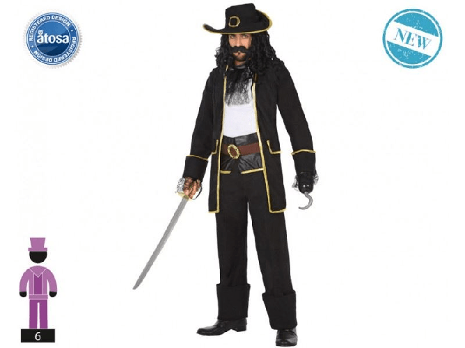 ATOSA 54615 costume pirata t-2