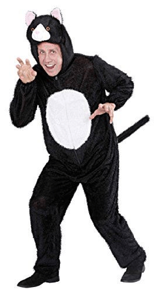 WIDMANN 9929B COSTUME PELUCHE GATTO M/L C/CAPP #9928