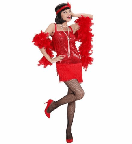 WIDMANN 70323 COSTUME CHARLESTON ROSSO L ECONOMICO #7032