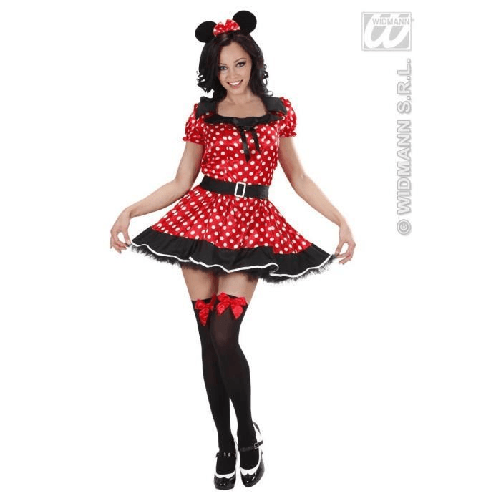 WIDMANN 77441 COSTUME MINNIE S VESTITO ROSSO/NERO #7744