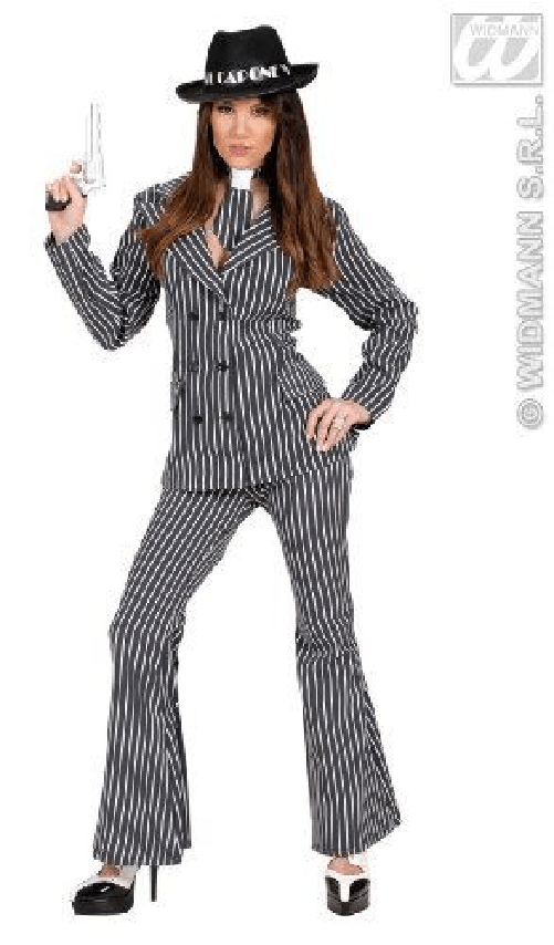 WIDMANN 72273 COSTUME GANGSTER DONNA L PANTALONI #7227