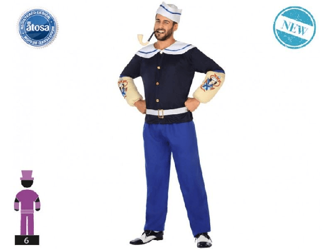 ATOSA 54498 COSTUME MARINAIO T-2