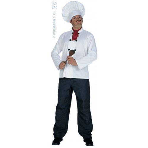 widmann 6668u set travestim cuoco cappello casacca foulard
