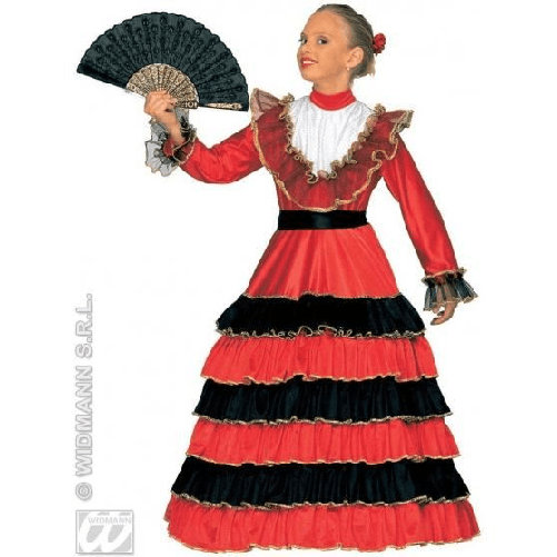 WIDMANN 37226 COSTUME SPAGNOLA SENORITA 5/7 CM 128 #3722