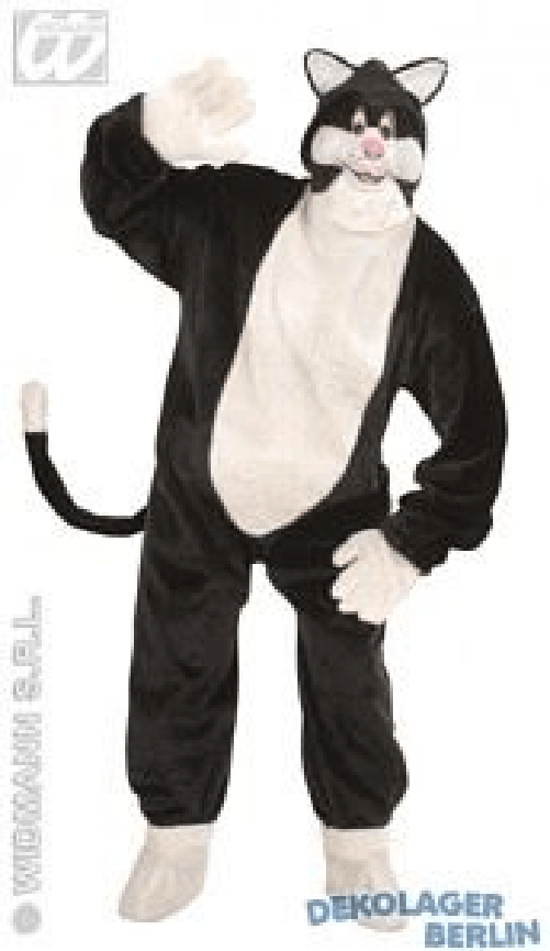 WIDMANN 4480G costume gatto in peluche con guanti, copriscarpe,