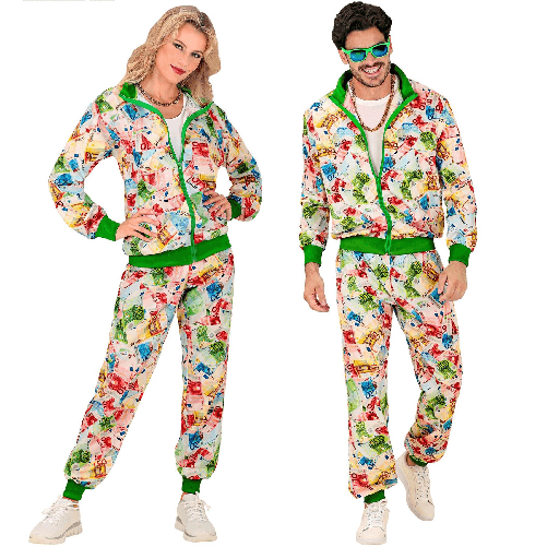 WIDMANN 45130 costume tuta anni 80 xxl soldi euro #4513
