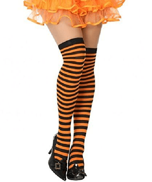 ATOSA 33671 ATOSA CALZE COLLANT RIGHE NERO/ARANCIO