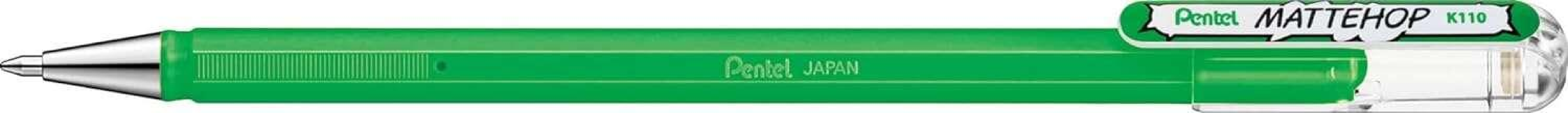 Pentel Mattehop Penna a sfera - Punta da 1 mm - Corsa da 05 mm - Inchiostro gel opaco - Realizzata con il 55% di materia