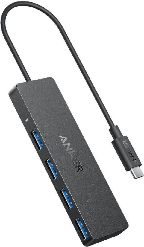 Hub USB-C 4 in 1 da 5 Gbps nero