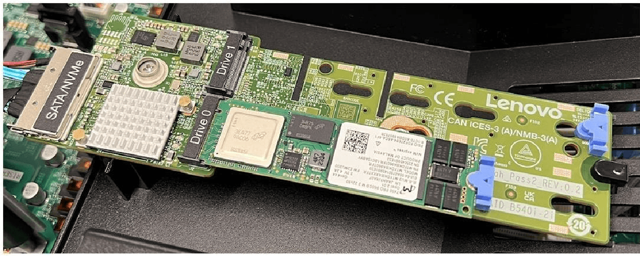 Lenovo thinksystem m.2 raid b540i-2i sata/nvme adapter 4y37a90063