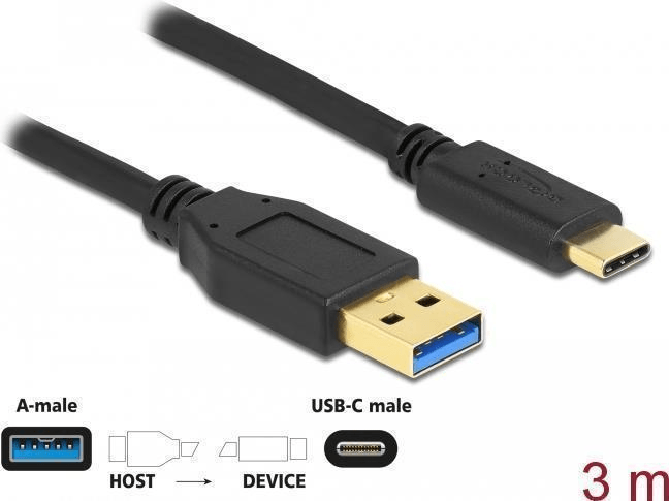 Delock USB 3.2 Spezifikation Datentransferrate bis zu 5Gbps (Super Speed) Farbe Schwarz Kabellnge 30m