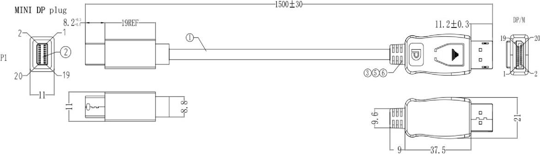 918.205 Mini DisplayPort a HDMI 15 m - Cavo - Display video digitale
