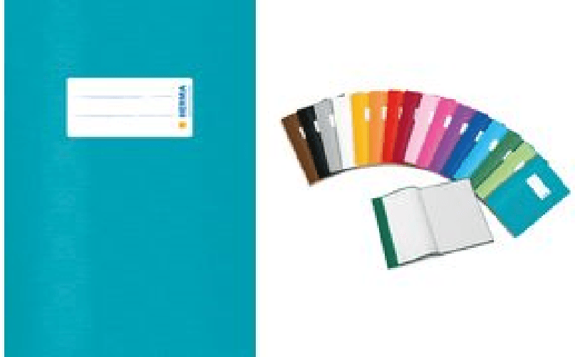 Copertina del taccuino Herma PP A5 orizzontale blu