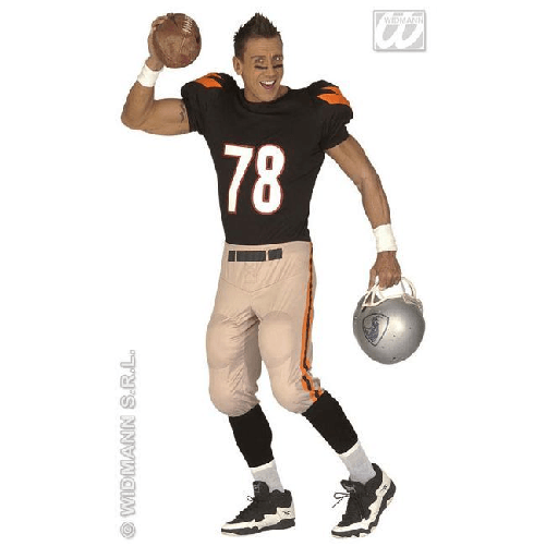 W WIDMANN MILANO Party Fashion WIDMANN American Football Player (T-Shirt Imbottita Elasticizzata, Pantaloni Imbottiti) WIDMANN American Football Playe