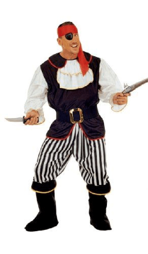 W WIDMANN MILANO Party Fashion WIDMANN Pirata (Casacca Con Jabot, Pantaloni, Cintura, Copristivali, Fasciaper Testa)