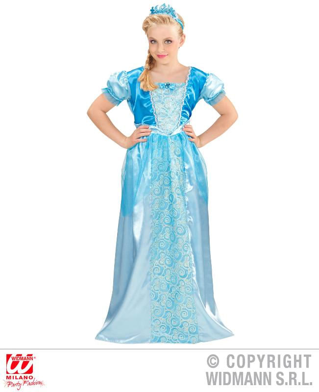 W WIDMANN MILANO Party Fashion WIDMANN Principessa Delle Nevi (Vestito,Tiara) (140 Cm / 8-10 Years)