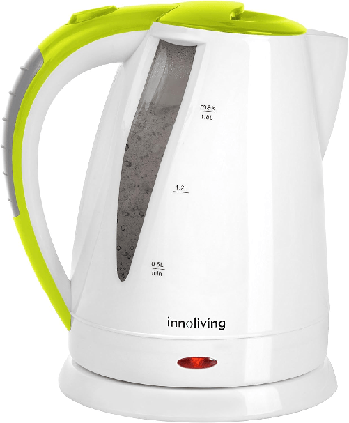 Inn-732 Bollitore Cordless In Plastica, 1800 W, 1.8 Litri, Bianco
