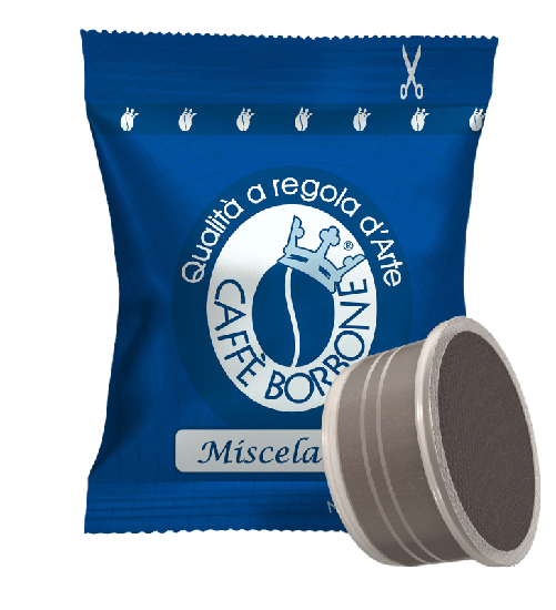 CAFFÈ BORBONE - MISCELA BLU - Box 50 CAPSULE COMPATIBILI ESPRESSO POINT da 7g Caffè Borbone Miscela Blu Capsule caffè 50 pz