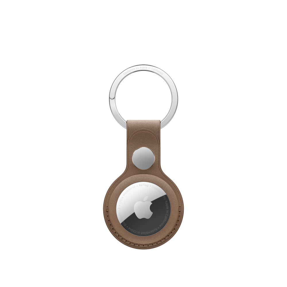 Apple Portachiavi AirTag in tessuto FineWoven - Grigio talpa (AIRTAG FINEWOVEN KEY RING - TAUPE) Apple Portachiavi AirTag in tessuto FineWoven - Grigi