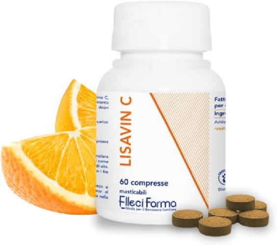 Elleci Farma Integratore Vitamina C 1000mg 120 Compresse Antiossidante Naturale Pelle e Sistema Immunitario Integratore Alimentare