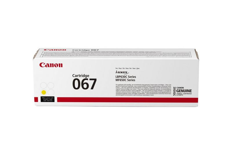 Canon 067 cartuccia toner 1 pz Originale Giallo