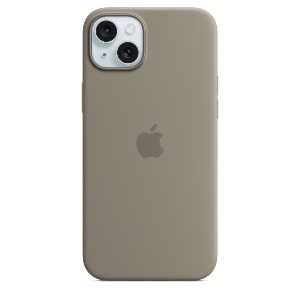 Apple Custodia MagSafe in silicone per iPhone 15 Plus - Grigio creta (Apple - Back cover for mobile phone - MagSafe comp Apple Custodia MagSafe in sil
