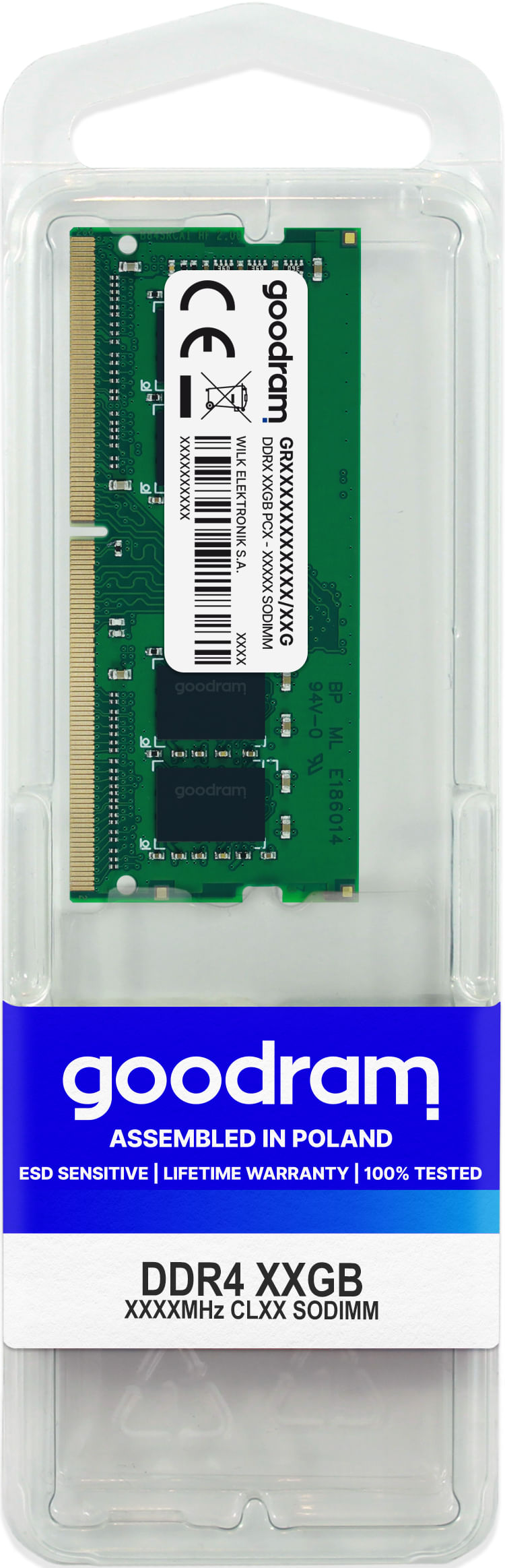 Goodram GR3200S464L22S/16G memoria 16 GB 1 x 16 GB DDR4 3200 MHz