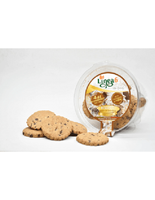 Linea6 - Biscotti con gocce di cioccolato reduced carb 150 g