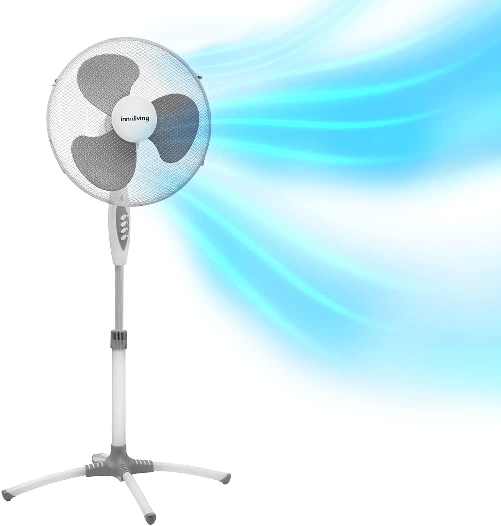 Innoliving Ventilatore da pavimento con piedistallo piantana 40cm INN-503 Innoliving Ventilatore a piantana 40cm