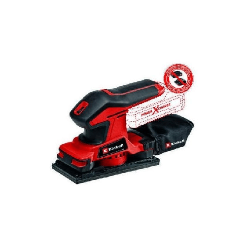Einhell Levigatrice Orbitale A Batteria Tc-Os 18-187 Li (Batteria Non Inclusa) Einhell TC-OS 18/187 Li Solo Smerigliatrice diritta Nero, Rosso