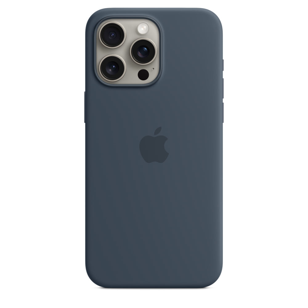 Apple MT1P3ZM/A custodia per cellulare 17 cm [6.7] Cover Blu (IPHONE 15 PRO MAX SI CASE STORM BLUE) Apple Custodia MagSafe in silicone per iPhone 15 P