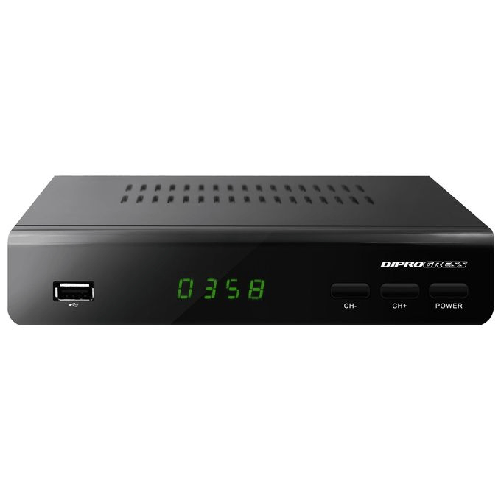 DIPROGRESS DPT203HD set-top box TV Satellite Full HD Nero