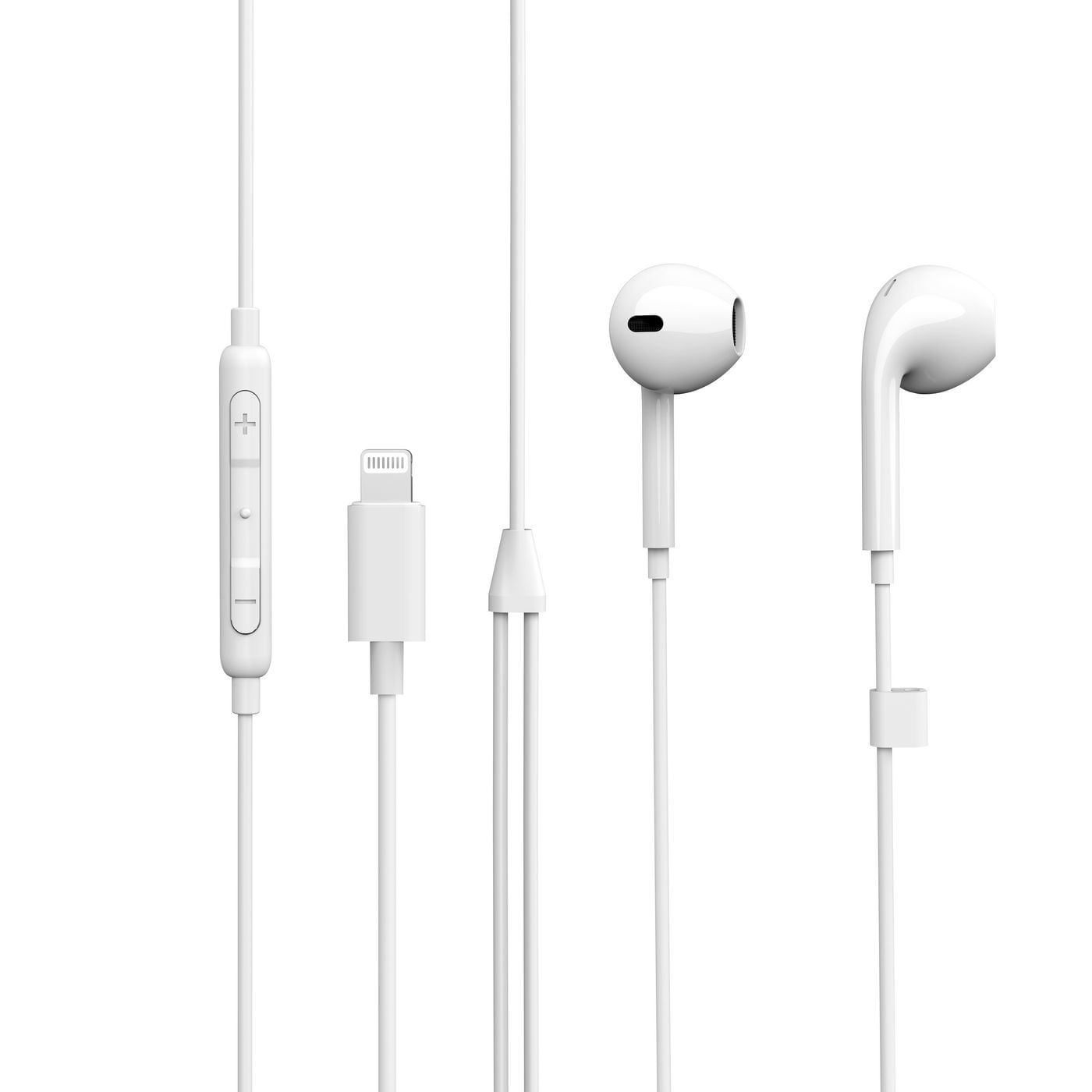 ESTUFF ES652010 cuffia e auricolare Cuffie Cablato In-ear Musica e Chiamate Bianco (In-ear Headphone Earpod - with MFI l eSTUFF ES652010 cuffia e auri