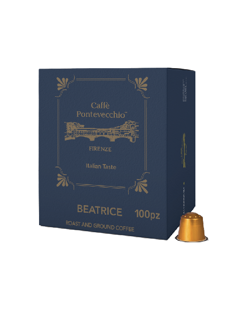 Caffè Pontevecchio Firenze Box Capsule "Beatrice" Compatibili Nespresso