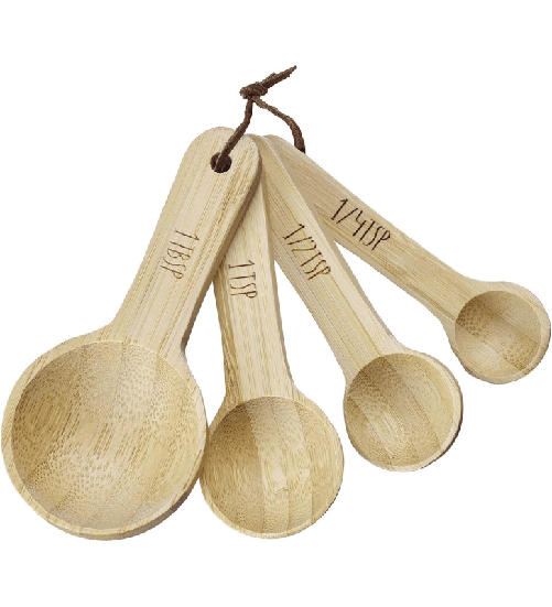 Westmark Woody, set 4 cucchiaio dosatore in bambù