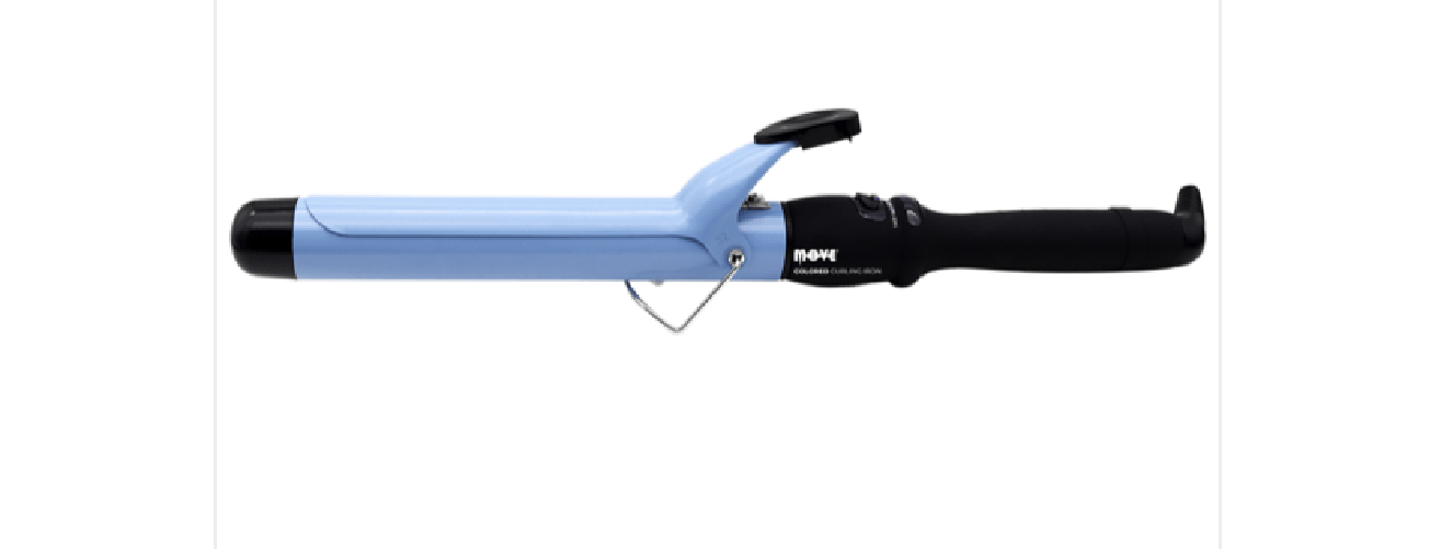 FERRO CURLING IRON MOVE BLUE SKY 32MM OMAGGIO SPRAY H-ZONE 250 ML PER CAPELLI RICCI