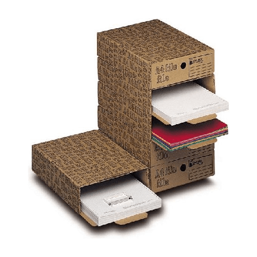 KING MEC CF6 A4 scatola per la conservazione di documenti Marrone King Mec Cf6 A4 File Archival Box
