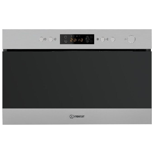Indesit MWI 6213 IX forno a microonde Da incasso Microonde combinato 22 L 750 W Nero, Acciaio inossidabile