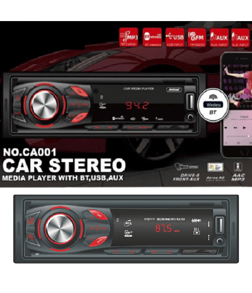Andowl-autoradio Stereo Sistema Audio Per Auto Universale 1 Din Bluetooth/aux/usb Ca001 -