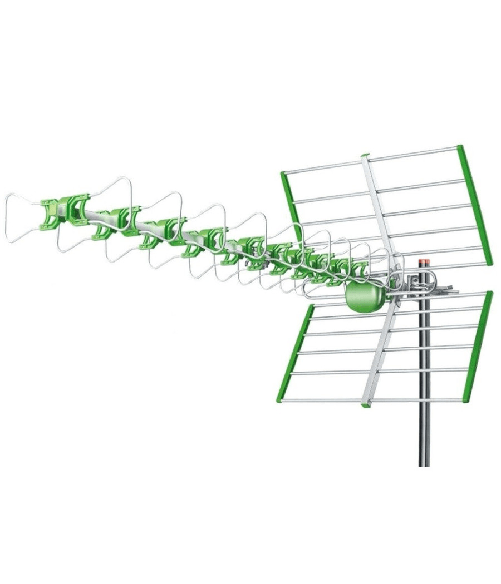 Trade Shop Traesio-antenna Tv Esterna Digitale Uhf Dvb-t Dvt-t2 Dtt Tnt 24 Elementi 38dbi Li-38b -