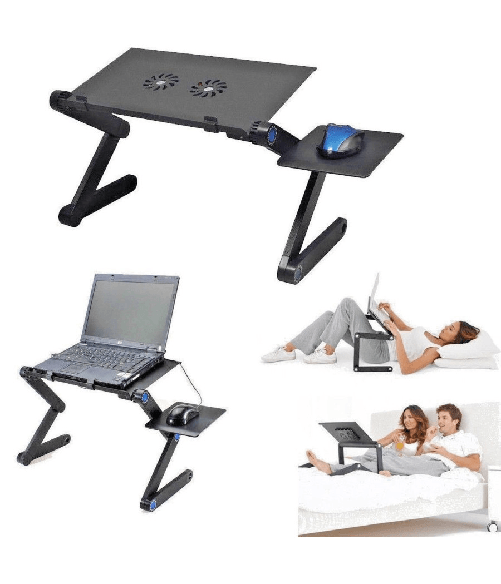Trade Shop Traesio-tavolo Pieghevole Portatile Per Notebook Pannello Porta Mouse Dissipartore -