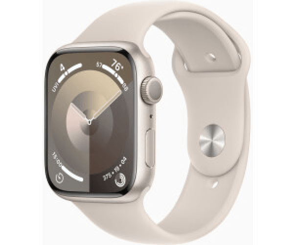 Apple Watch Series 9 GPS Cassa 45mm in Alluminio Galassia con Cinturino Sport Galassia - M-L